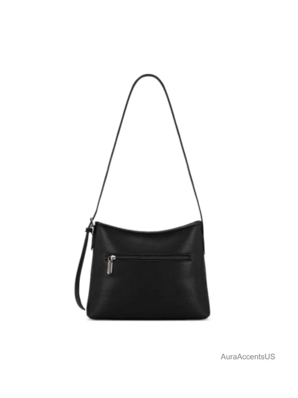 Faux Leather Hobo Crossbody Bag with Fringe Tassels and Beaded Details